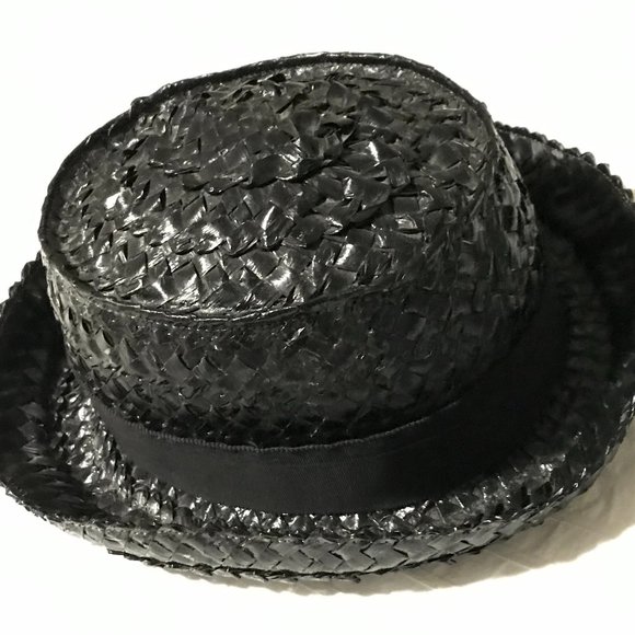 Authentic Vintage CHANEL Fedora Straw Hat - Picture 1 of 5